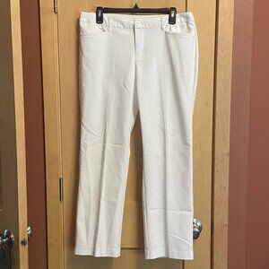 Christopher & Banks Women's White Dress Pants: Size 10P
